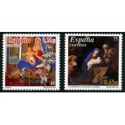 España Spain Emisión conjunta 2001 España-Alemania Navidad MNH 