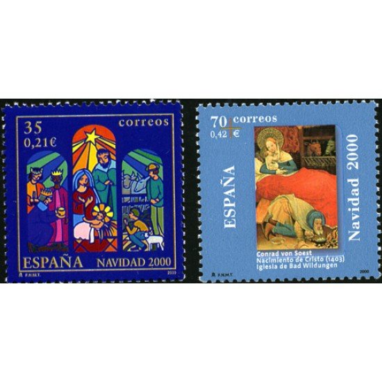 España Spain Emisión conjunta 2000 España-Alemania Navidad MNH España Spain Emisión conjunta 2000 España-Alemania Navidad MNH