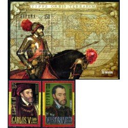 España Spain Emisión conjunta 2000 España-Bélgica Carlos V MNH España Spain Emisión conjunta 2000 España-Bélgica Carlos V MNH