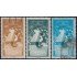 España Spain 1180/82 1955 Centenario del telégrafo Usados