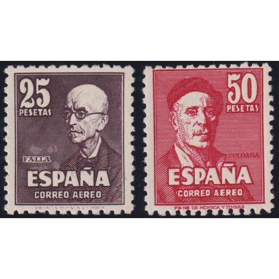España Spain 1015/16 1947 Falla y Zuloaga MNH España Spain 1015/16 1947 Falla y Zuloaga MNH