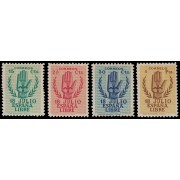 España Spain 851/54 1938 Alzamiento Nacional Mano MH España Spain 851/54 1938 Alzamiento Nacional Mano MH