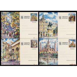 España Spain Entero Postal ( tarjeta ) 101/04 1973 Turismo Barcelona Madrid Córdoba Zaragoza