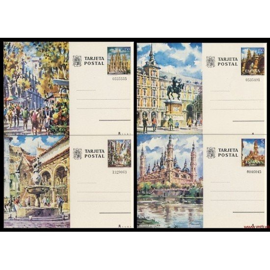 España Spain Entero Postal ( tarjeta ) 101/04 1973 Turismo Barcelona Madrid Córdoba Zaragoza España Spain Entero Postal ( tarjeta ) 101/04 1973 Turismo Barcelona Madrid Córdoba Zaragoza