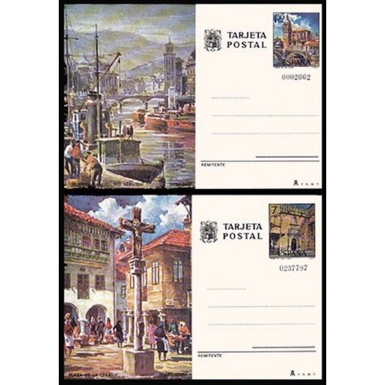 España Spain Entero Postal ( tarjeta ) 113/14 1976 Turismo Bilbao Pontevedra España Spain Entero Postal ( tarjeta ) 113/14 1976 Turismo Bilbao Pontevedra
