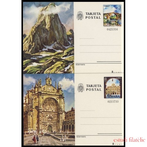 España Spain Entero Postal ( tarjeta ) 119/20 1979 Turismo Asturias Salamanca