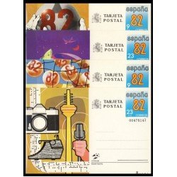 España Spain Entero Postal ( tarjeta ) 129/32 1982 Fútbol Football Train Tren Barco Boat Avion España Spain Entero Postal ( tarjeta ) 129/32 1982 Fútbol Football Train Tren Barco Boat Avion