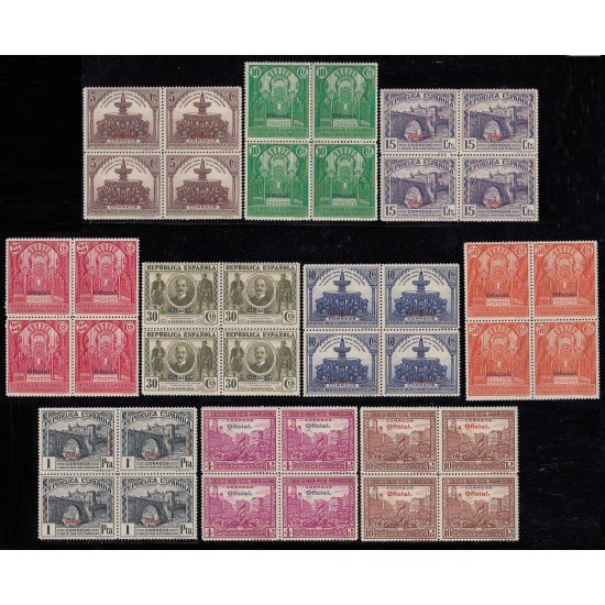 España Spain 620/29 Congreso UPP Panamericana Oficial BL.4 MNH España Spain 620/29 Congreso UPP Panamericana Oficial BL.4 MNH