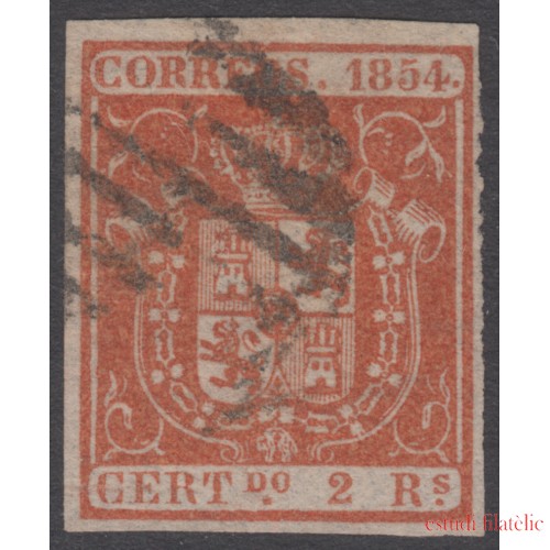 España Spain 25 1854 Escudo de España Usado