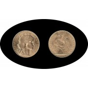 Francia France 20 francos franceses 1910 Marianne Oro Gold Francia France 20 francos franceses 1910 Marianne Oro Gold