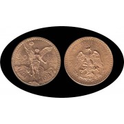México Mejico 50 pesos 1947 Oro Au