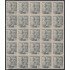 España Spain Variedad  925ic 1940/1945 Franco Calcado al Reverso Bloque de 25