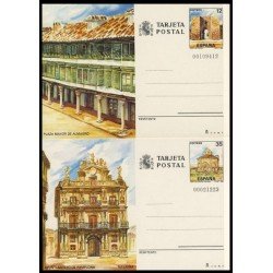 España Spain Entero Postal ( tarjeta ) 141/42 1986 Turismo Ciudad Real Navarra España Spain Entero Postal ( tarjeta ) 141/42 1986 Turismo Ciudad Real Navarra