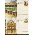 España Spain Entero Postal ( tarjeta ) 141/42 1986 Turismo Ciudad Real Navarra