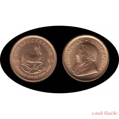 Sudafrica South Africa 1 Krugerrand 1981 Oro Au