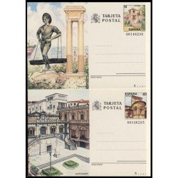 España Spain Entero Postal ( tarjeta ) 143/44 1987 Turismo Málaga Santander España Spain Entero Postal ( tarjeta ) 143/44 1987 Turismo Málaga Santander