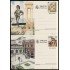 España Spain Entero Postal ( tarjeta ) 143/44 1987 Turismo Málaga Santander