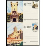 España Spain Entero Postal ( tarjeta ) 145/46 1988 Turismo Cádiz Tarragona