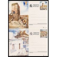 España Spain Entero Postal ( tarjeta ) 149/50 1990 Turismo Alicante Almería