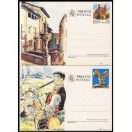 España Spain Entero Postal ( tarjeta ) 151/52 1991 Guadalajara San Sebastián Música Music flute source