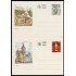 España Spain Entero Postal ( tarjeta ) 155/56 1993 Turismo Orense León Religión