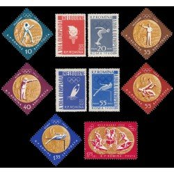 Rumanía Romania 1804/13 1961 Medallas Olímpica Olimpic Games Deportes Sports MNH Rumanía Romania 1804/13 1961 Medallas Olímpica Olimpic Games Deportes Sports MNH