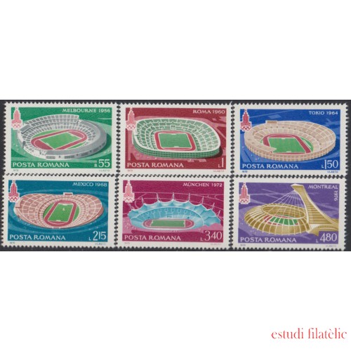 Rumanía  Romania 3210/15 1979 Estadios Olímpicos Olympic stadiums Sports