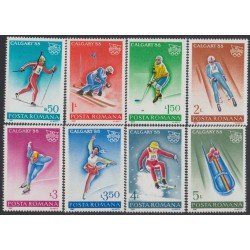 Rumanía Romania 3782/89 1987 JJOO Calgary Winter Olympics Deportes Sports MNH Rumanía Romania 3782/89 1987 JJOO Calgary Winter Olympics Deportes Sports MNH