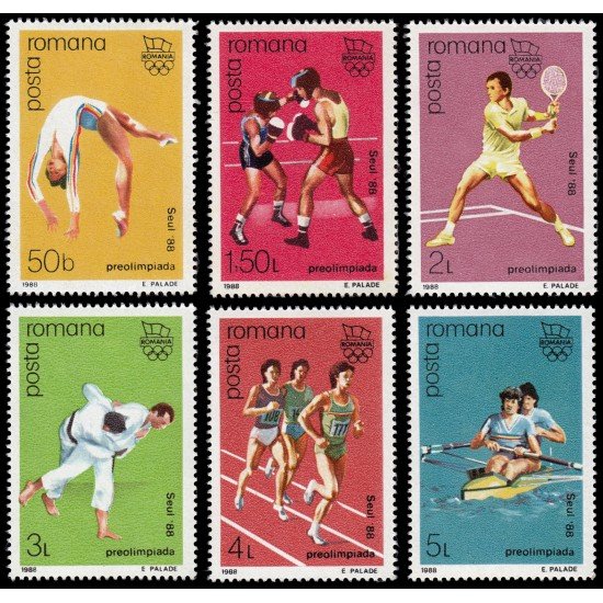 Rumanía Romania 3806/11 1988 JJOO Seul Olympic Games Deportes Sports MNH Rumanía Romania 3806/11 1988 JJOO Seul Olympic Games Deportes Sports MNH