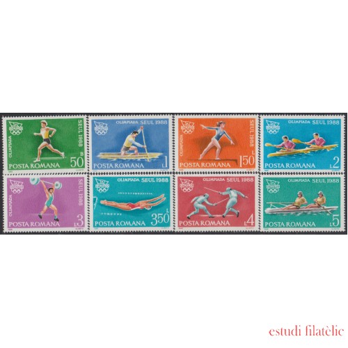 Rumanía Romania 3812/19 1988 JJOO Seul  Olympic Games Deportes Sports MNH
