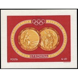 Rumanía HB 51 1961 Medalllas Olímpicas JJOO Deportes MNH Rumanía HB 51 1961 Medalllas Olímpicas JJOO Deportes MNH