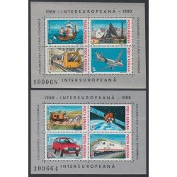 Rumanía HB 193A/93B 1988 Comunicaciones - Tren, barco, avión ... MNH Rumanía HB 193A/93B 1988 Comunicaciones - Tren, barco, avión ... MNH