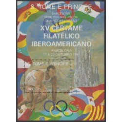 Santo Tomás y Príncipe HB 102 JJOO Barcelona 92 Deportes Sports MNH Santo Tomás y Príncipe HB 102 JJOO Barcelona 92 Deportes Sports MNH