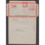 España Aerograma 149 1981 Bicolor Doble franqueo mecánico previamente impreso