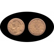 Suiza Suisse Helvetia 20 francos 1927 