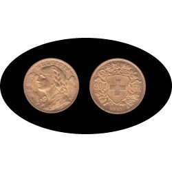 Suiza Suisse Helvetia 20 francos 1927 Oro Au Suiza Suisse Helvetia 20 francos 1927 Oro Au