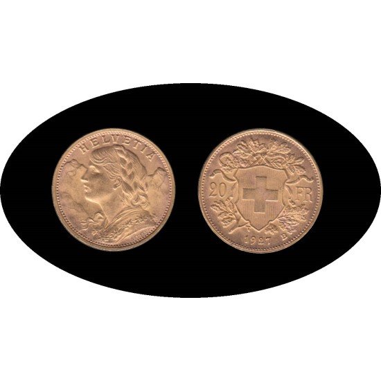 Suiza Suisse Helvetia 20 francos 1927 Oro Au Suiza Suisse Helvetia 20 francos 1927 Oro Au