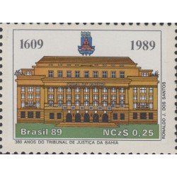 Brasil Brazil 1904 1989 Aniv. Tribunal de Justicia Bahia Edificio Architecture MNH