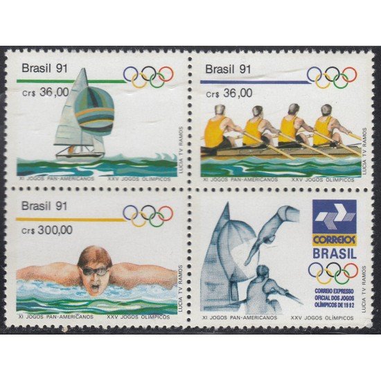 Brasil Brazil 2009/11 1991 Juegos Panamericanos Deportes Sport Vela, remo.. MNH Brasil Brazil 2009/11 1991 Juegos Panamericanos Deportes Sport Vela, remo.. MNH