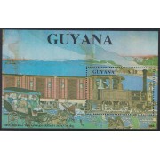 Guayana Guyana HB 22 1989 Tren Imperial japonés Locomotora Train MNH 