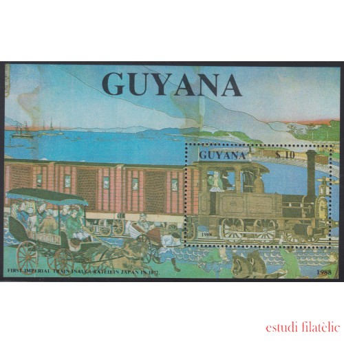 Guayana Guyana HB 22 1989 Tren Imperial japonés Locomotora Train MNH 