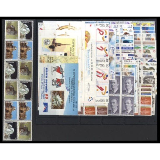 España Spain Año completo Year Complete 1995 Bl.4 MNH España Spain Año completo Year Complete 1995 Bl.4 MNH