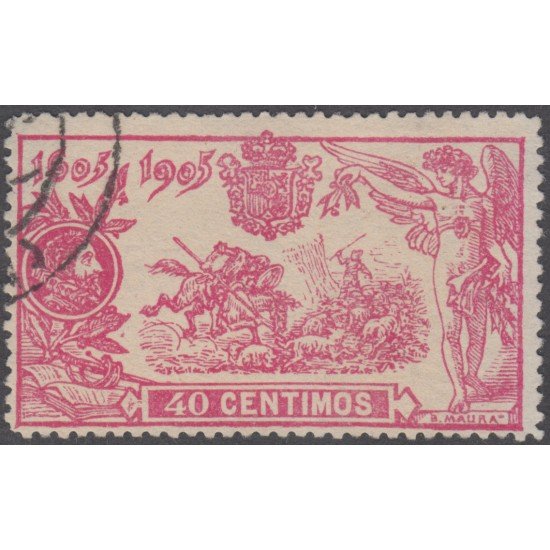 España Spain 262 (257/66) 1905 Quijote Sello Usado