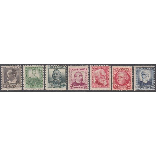 España Spain 681/88 1933 - 1935 Personajes MNH España Spain 681/88 1933 - 1935 Personajes MNH