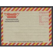 España Aerograma 112 1974/75 Bicolor Franqueo mecánico previamente impreso