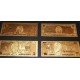 Billetes Bañados en Oro 24k United States Estados Unidos de 1$ a 100$ Billetes Bañados en Oro 24k United States Estados Unidos de 1$ a 100$