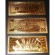 Billetes Bañados en Oro 24k United States Estados Unidos de 1$ a 100$ Billetes Bañados en Oro 24k United States Estados Unidos de 1$ a 100$