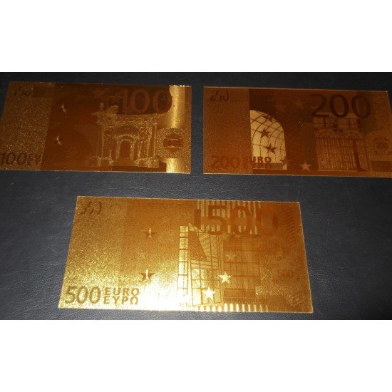 Billetes Bañados en Oro 24k European Unión Unión Europea de 5€ a 500€ Billetes Bañados en Oro 24k European Unión Unión Europea de 5€ a 500€