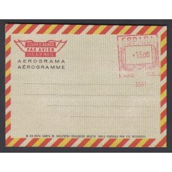 España Aerograma 115 1974/75 Bicolor Franqueo mecánico previamente impreso España Aerograma 115 1974/75 Bicolor Franqueo mecánico previamente impreso