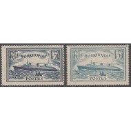 France Francia  299/300 1935 - 1936 Normandie MNH
